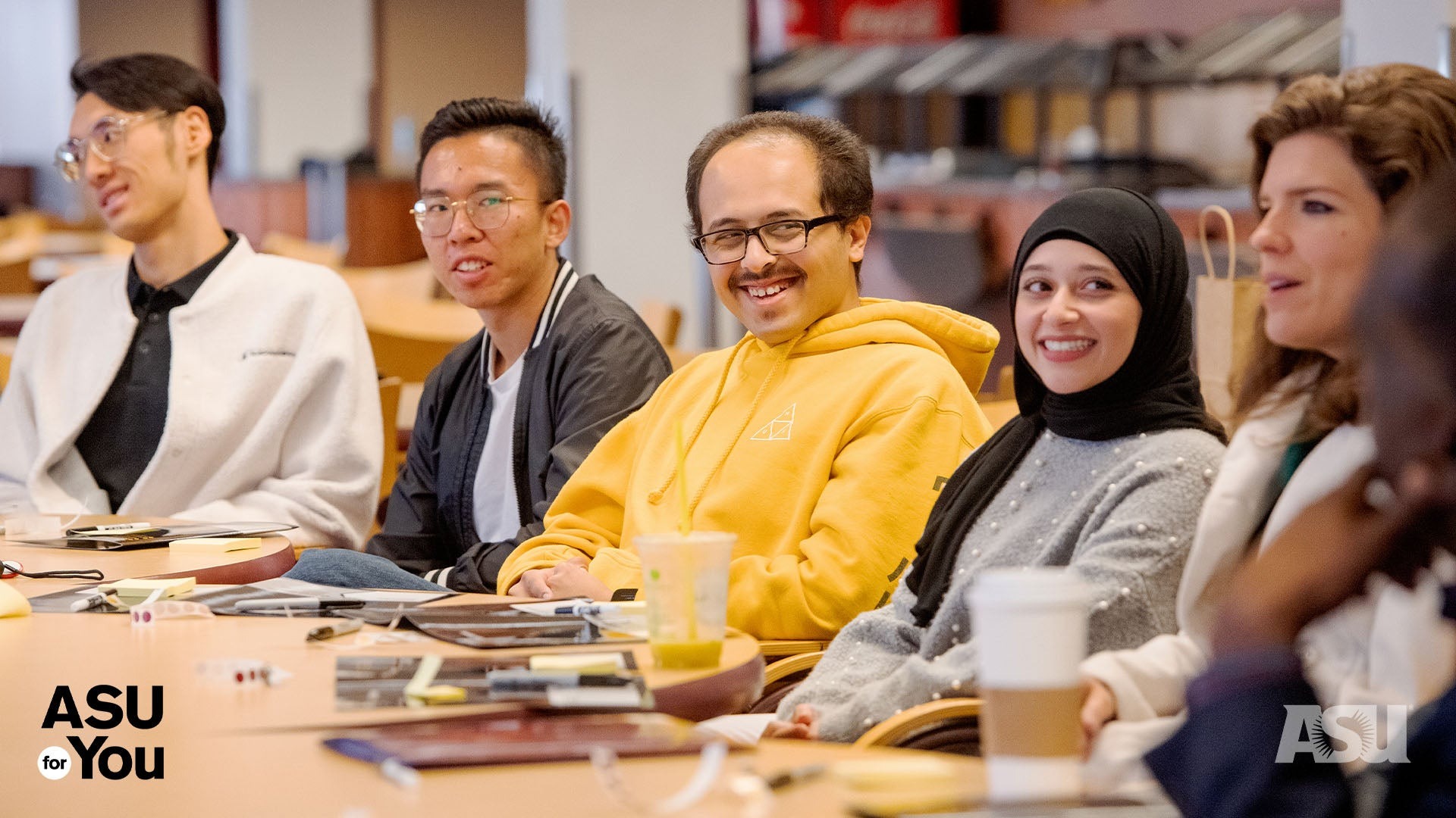 People at a table